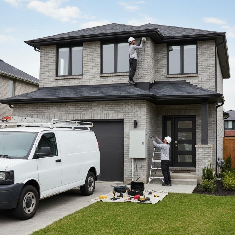 Motion Light Installation detail